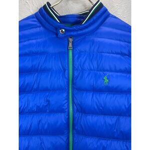 Polo Ralph Lauren Vest Mens Blue Performance Puffer Down Quilted Lightweight XL